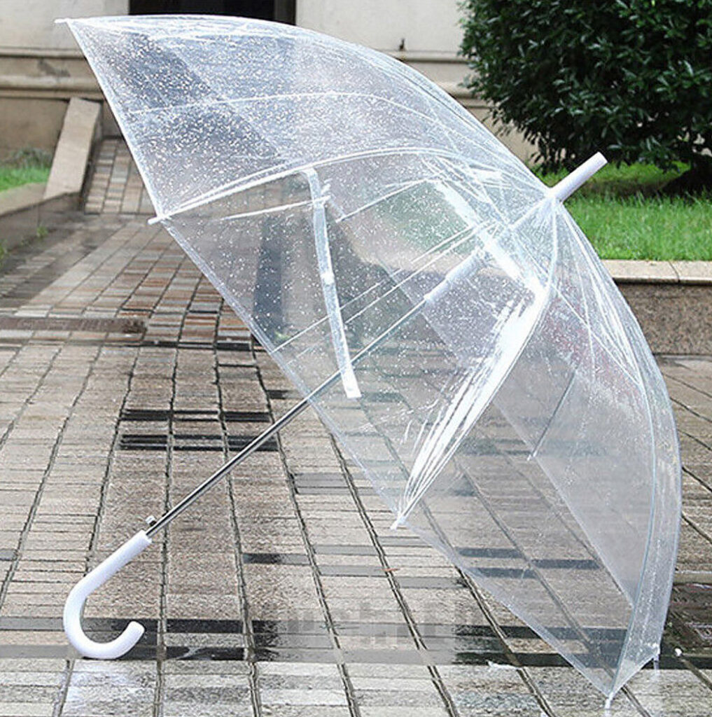 printed personalized clear umbrellas