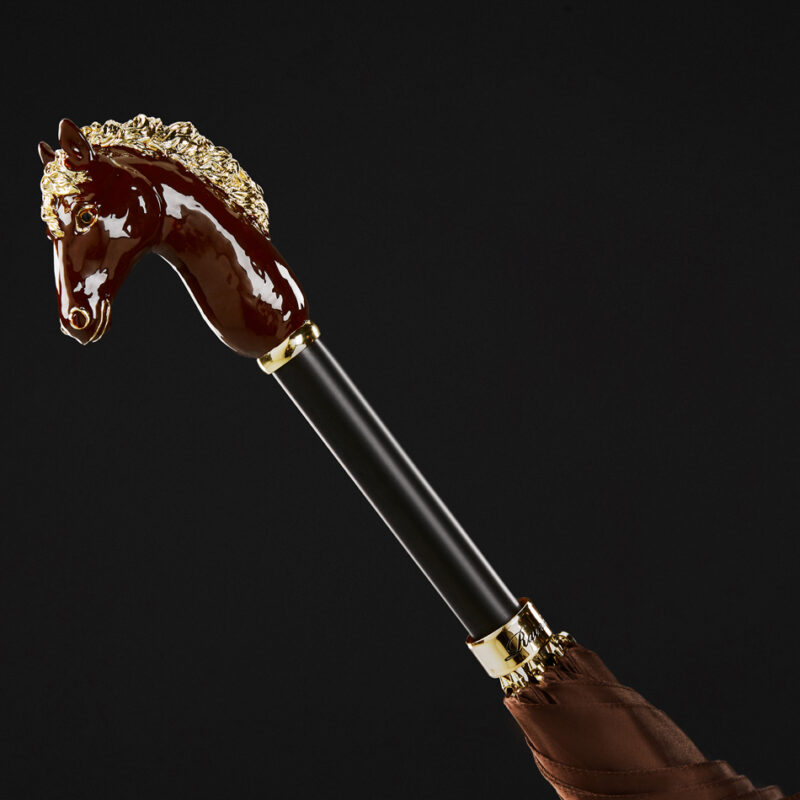 colored enamel horse long umbrella