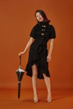 cowhide bent double umbrella