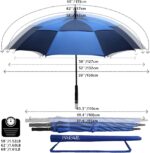 58 inch double canopy oversized golf umbrella