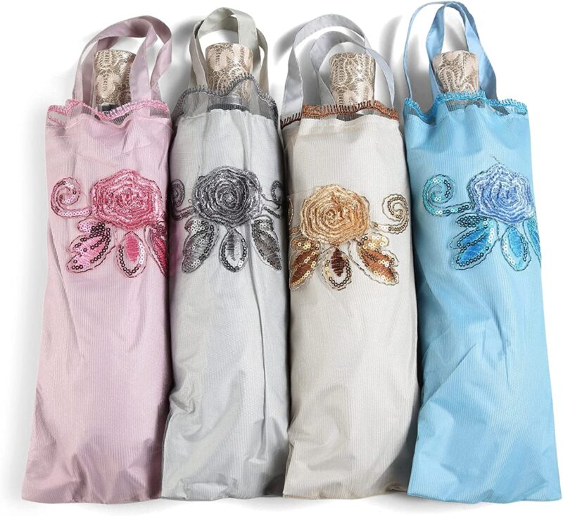 logo uv protection folding umbrella