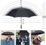 68 inch automatic windproof oversized golf umbrella