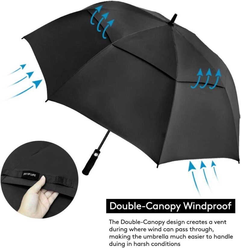 68 inch automatic windproof oversized golf umbrella