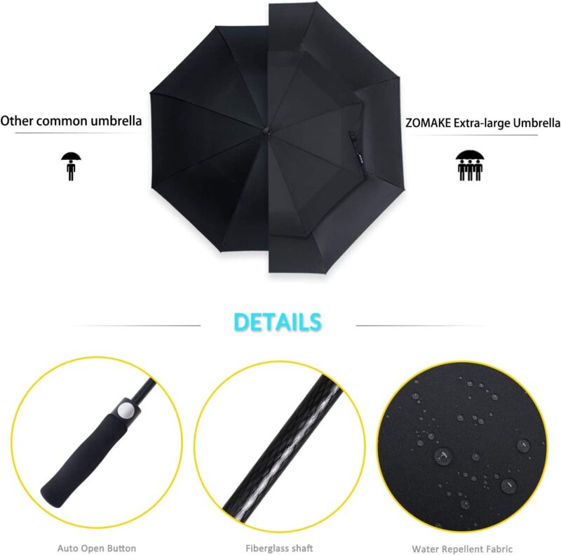 68 inch automatic windproof oversized golf umbrella