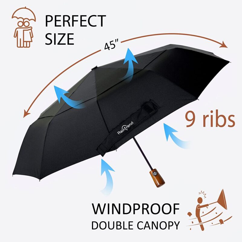 pack of 4 windproof double canopy umbrella