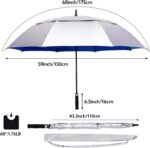 68 inch uv protection oversized golf umbrella