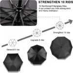 pack of 3 windproof portable folding umbrella