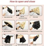 logo uv protection folding umbrella