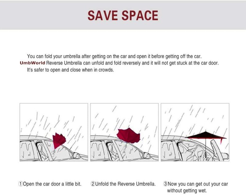 double canopy reverse umbrella