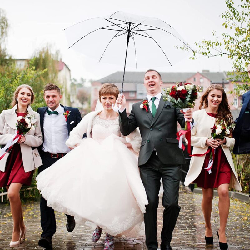 pack of 20 clear wedding umbrella