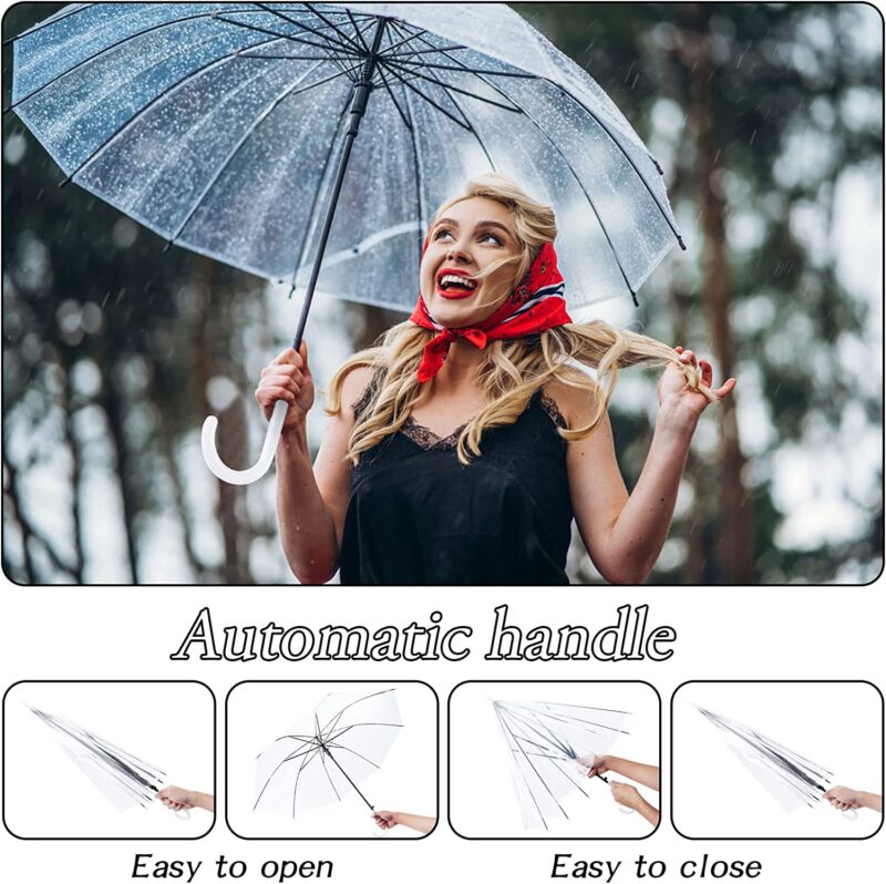 pack of 20 clear wedding umbrella