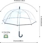automatic clear wedding umbrella