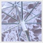 lace floral parasol umbrella decoration wedding bride handmade photography prop