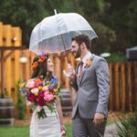46 inch automatic clear bubble wedding umbrella
