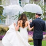 46 inch automatic clear bubble wedding umbrella