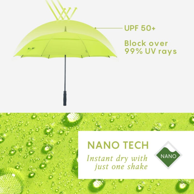 windproof uv protection double canopy golf umbrella