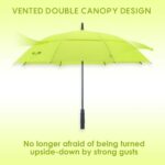 windproof uv protection double canopy golf umbrella