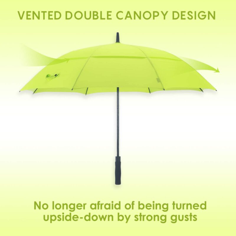 windproof uv protection double canopy golf umbrella