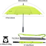 windproof uv protection double canopy golf umbrella