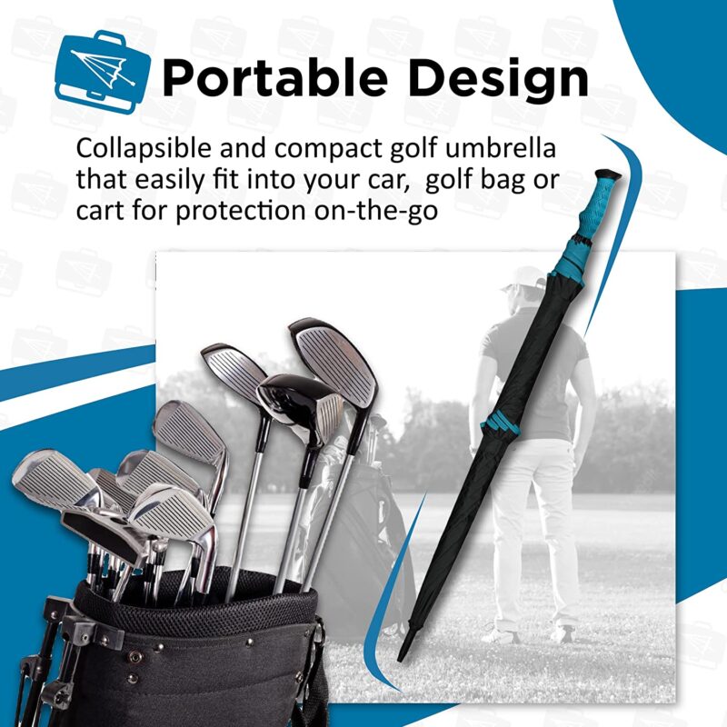 greg norman 66 inch automatic compact golf umbrella