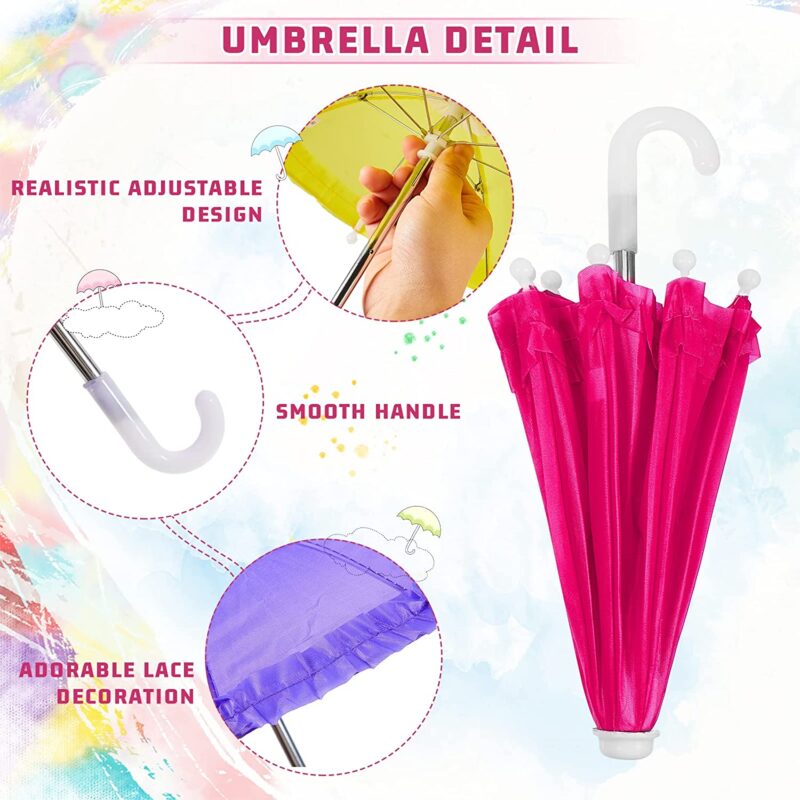 mini doll folding umbrella