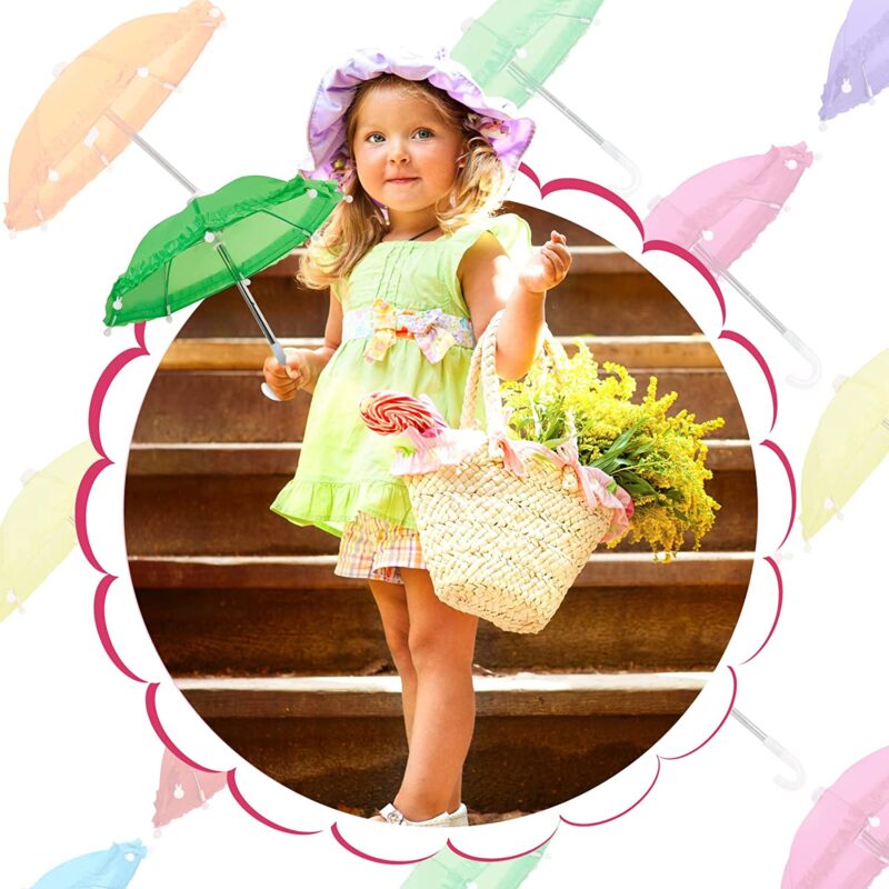 mini doll folding umbrella