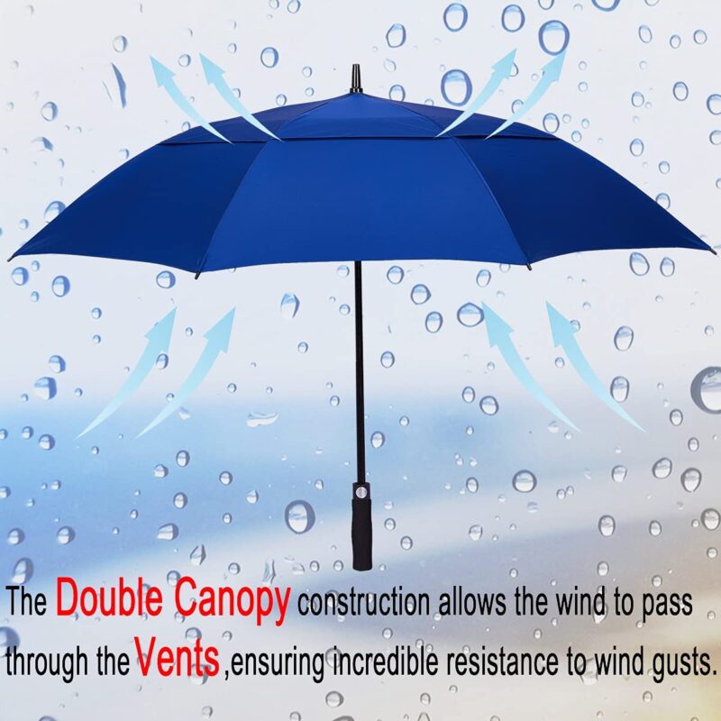 62 inch automatic windproof waterproof golf umbrella
