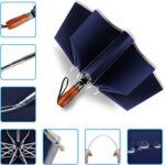 50 inch windproof oversized reverse folding umbrella