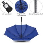 62 inch windproof uv protection oversized golf umbrella
