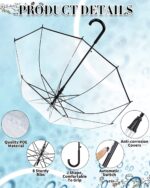 pack of 16 clear bubble wedding umbrella