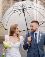 pack of 16 clear bubble wedding umbrella