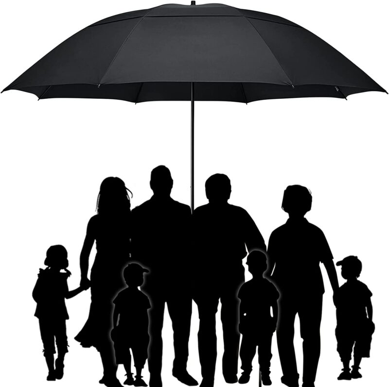 80 inch double canopy oversized golf umbrella