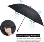 80 inch double canopy oversized golf umbrella