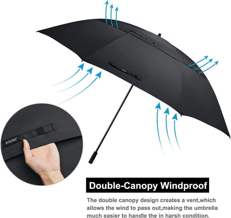 80 inch double canopy oversized golf umbrella