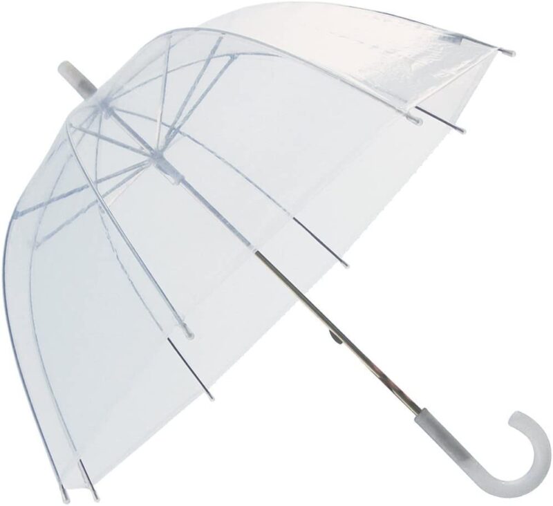 pack of 6 manual clear umbrella