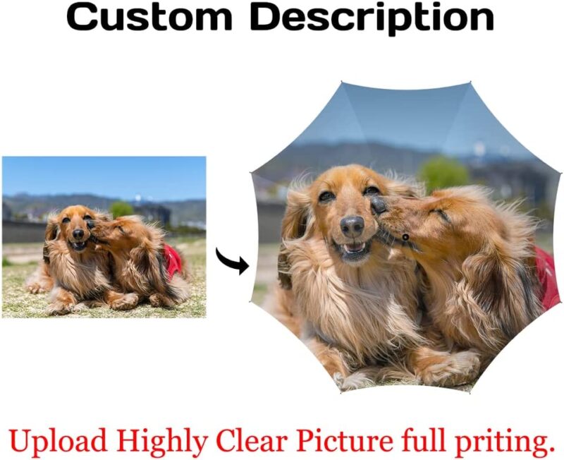 personalized dog automatic umbrella