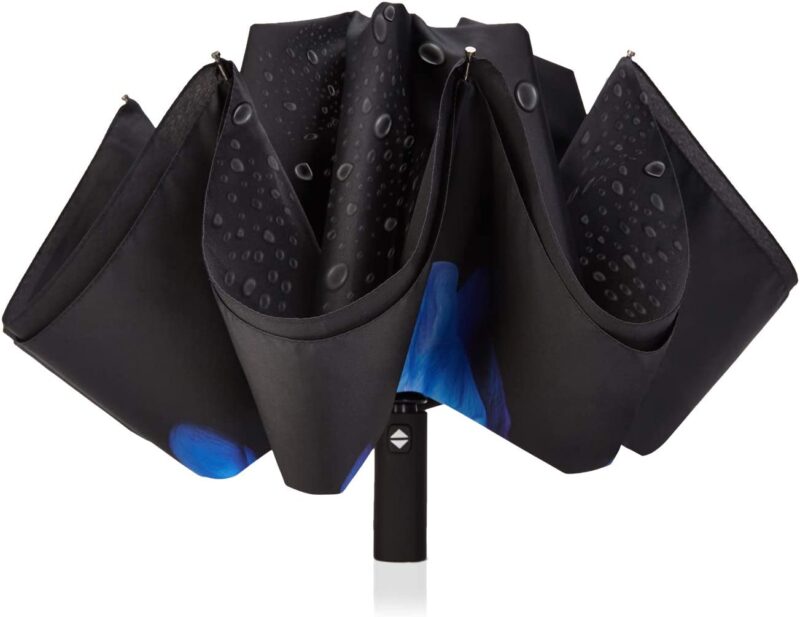 automatic double canopy reverse folding umbrella