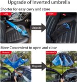 automatic double canopy reverse folding umbrella