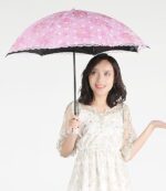 lace parasol vintage lace uv flower embroidery folding umbrella women s outdoor sunny rain umbrella lace pattern for s
