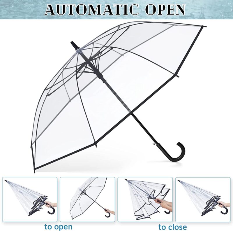 pack of 2 56 inch automatic oversized clear golf umbrella