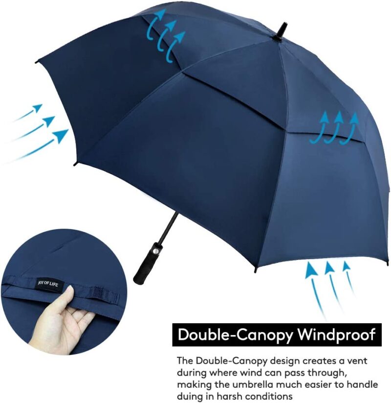 68 inch automatic windproof oversized golf umbrella