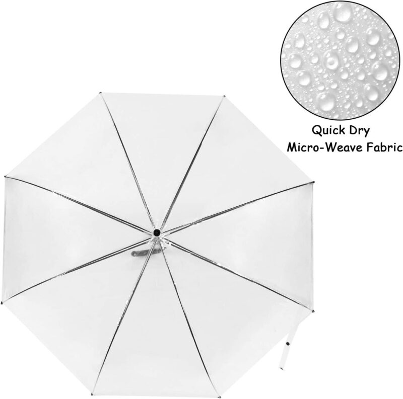 pack of 10 46 inch oversized clear bubble wedding umbrella