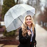 pack of 10 46 inch oversized clear bubble wedding umbrella