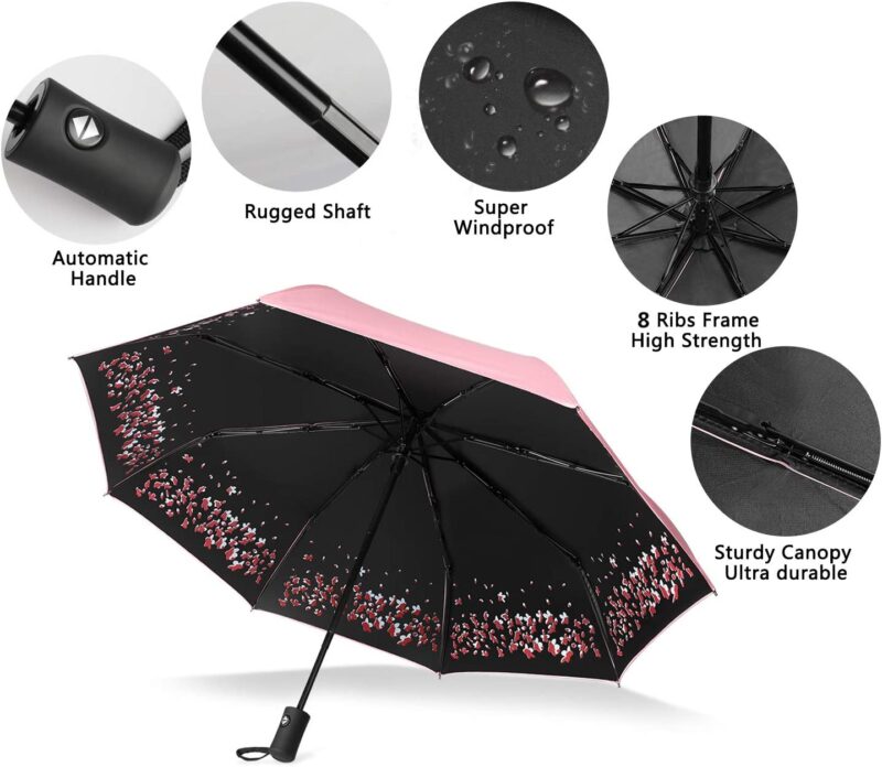 auto open close waterproof parasol