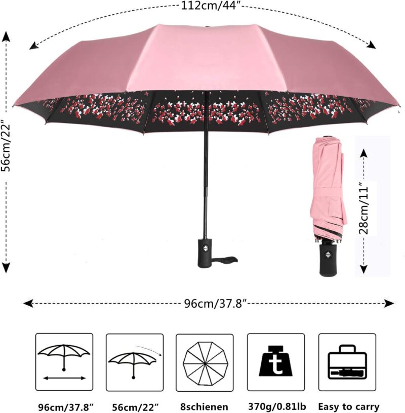 auto open close waterproof parasol