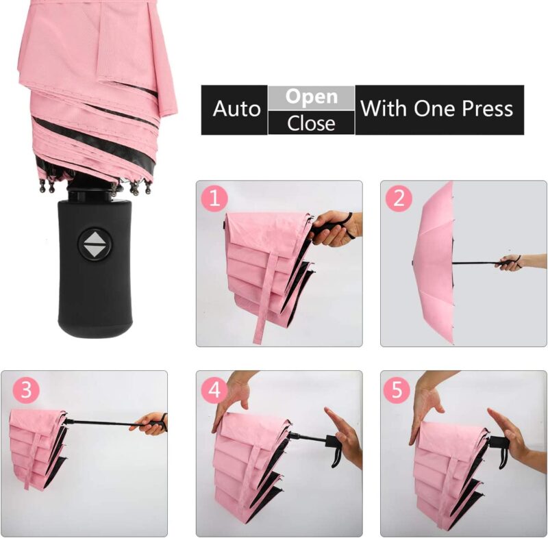 auto open close waterproof parasol