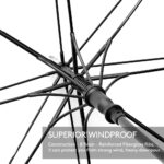 automatic windproof oversized clear golf umbrella