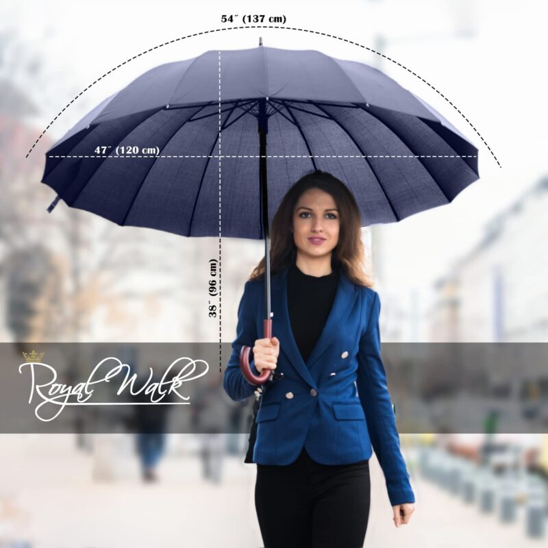 54 inch automatic windproof oversized umbrella