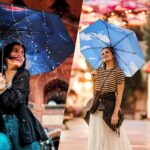 logo automatic windproof compact folding umbrella