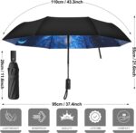 logo automatic windproof compact folding umbrella